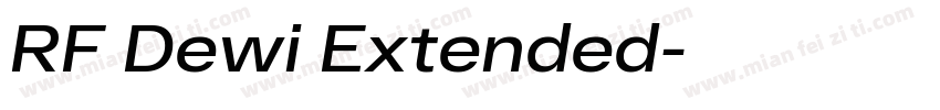RF Dewi Extended字体转换